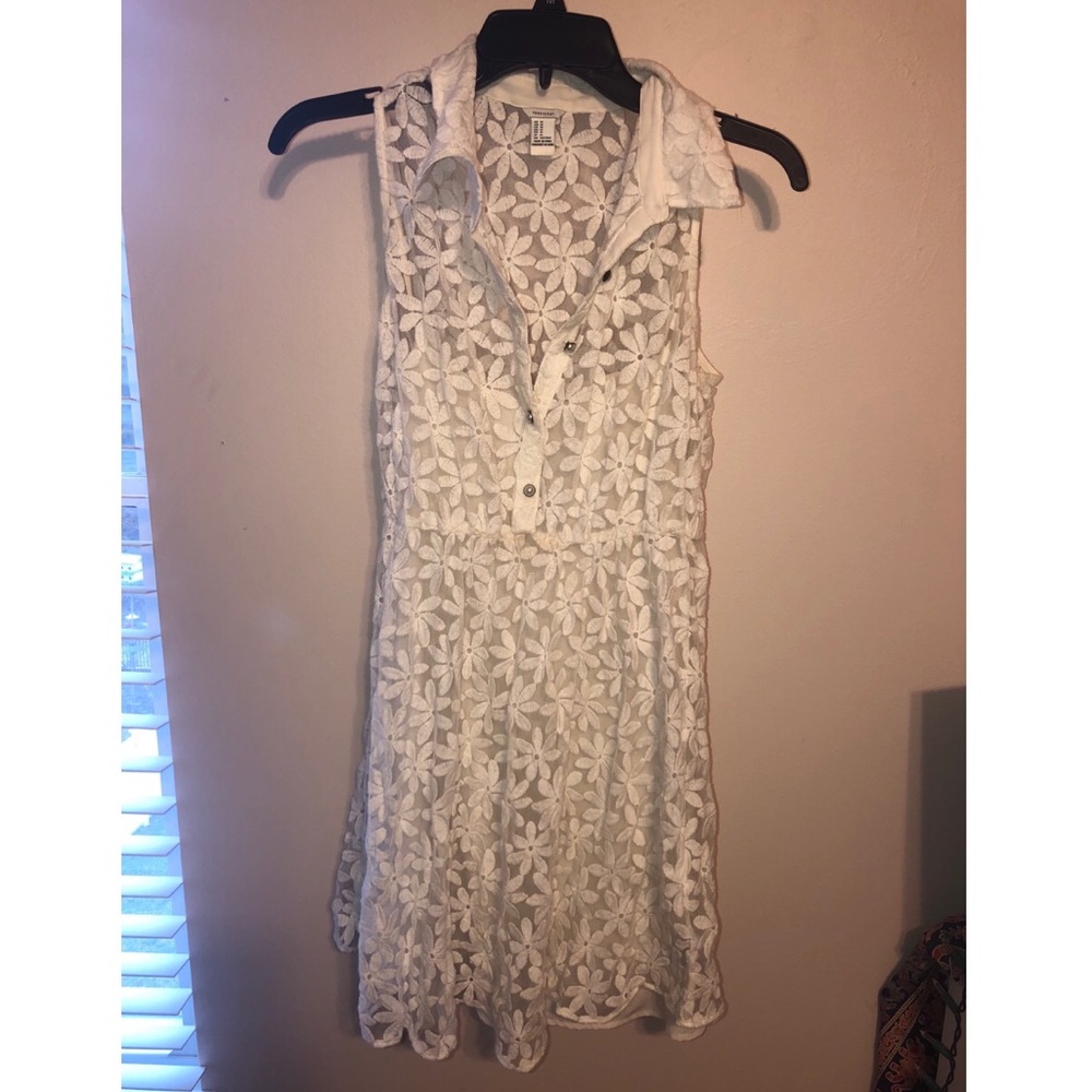 White Floral Dress